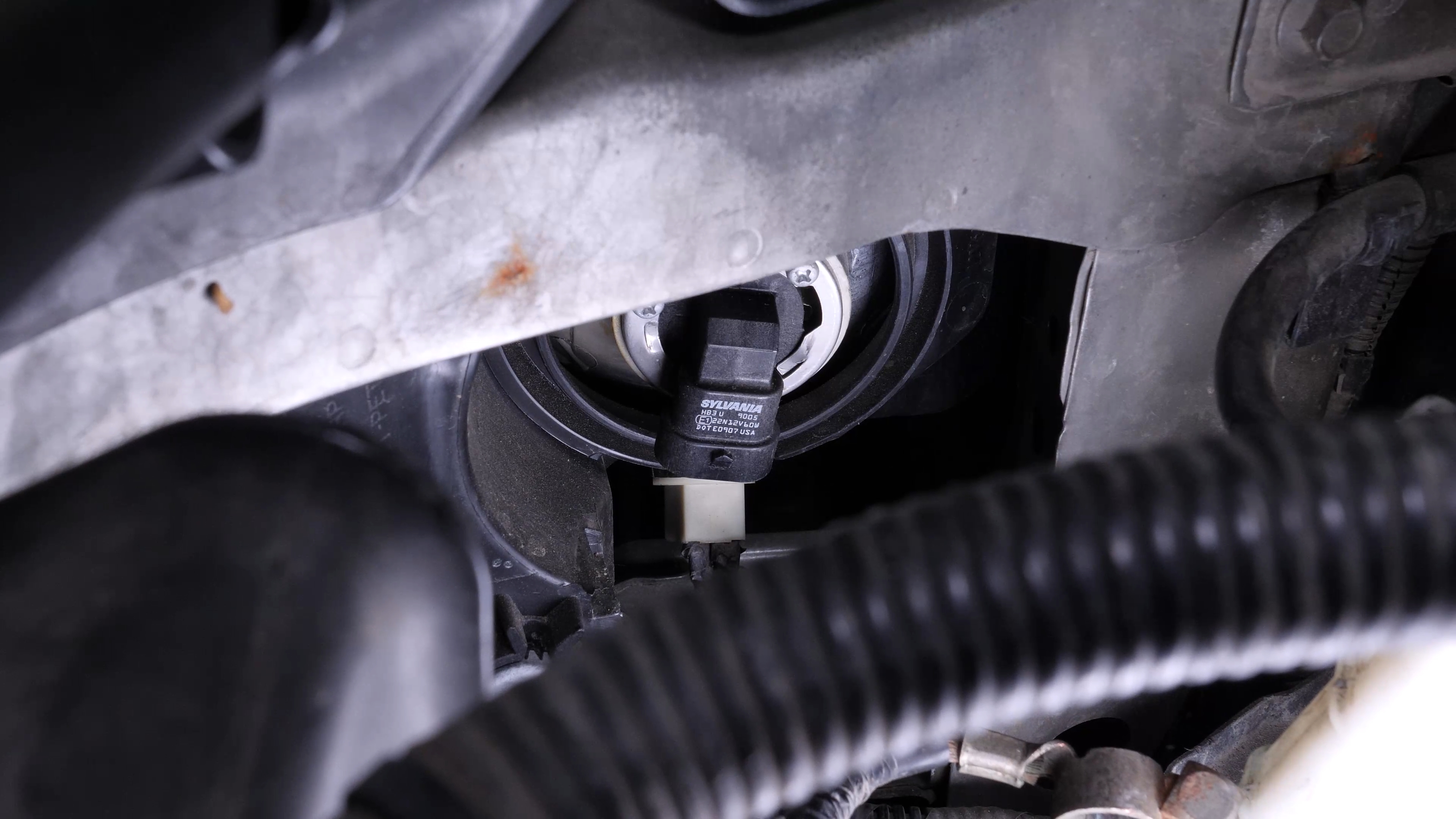 Replace the high beam bulb