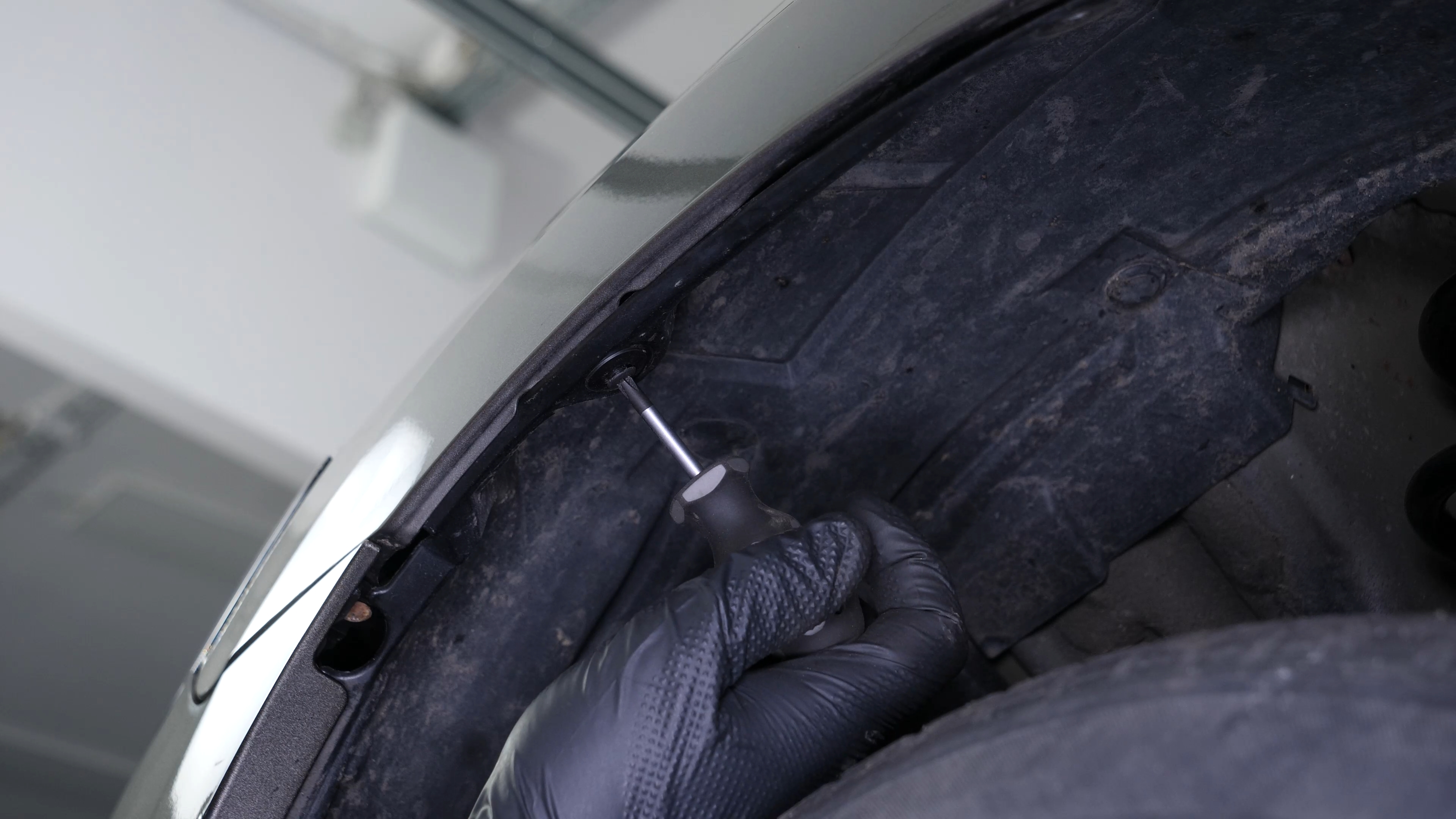 Acces the turn signal bulbs