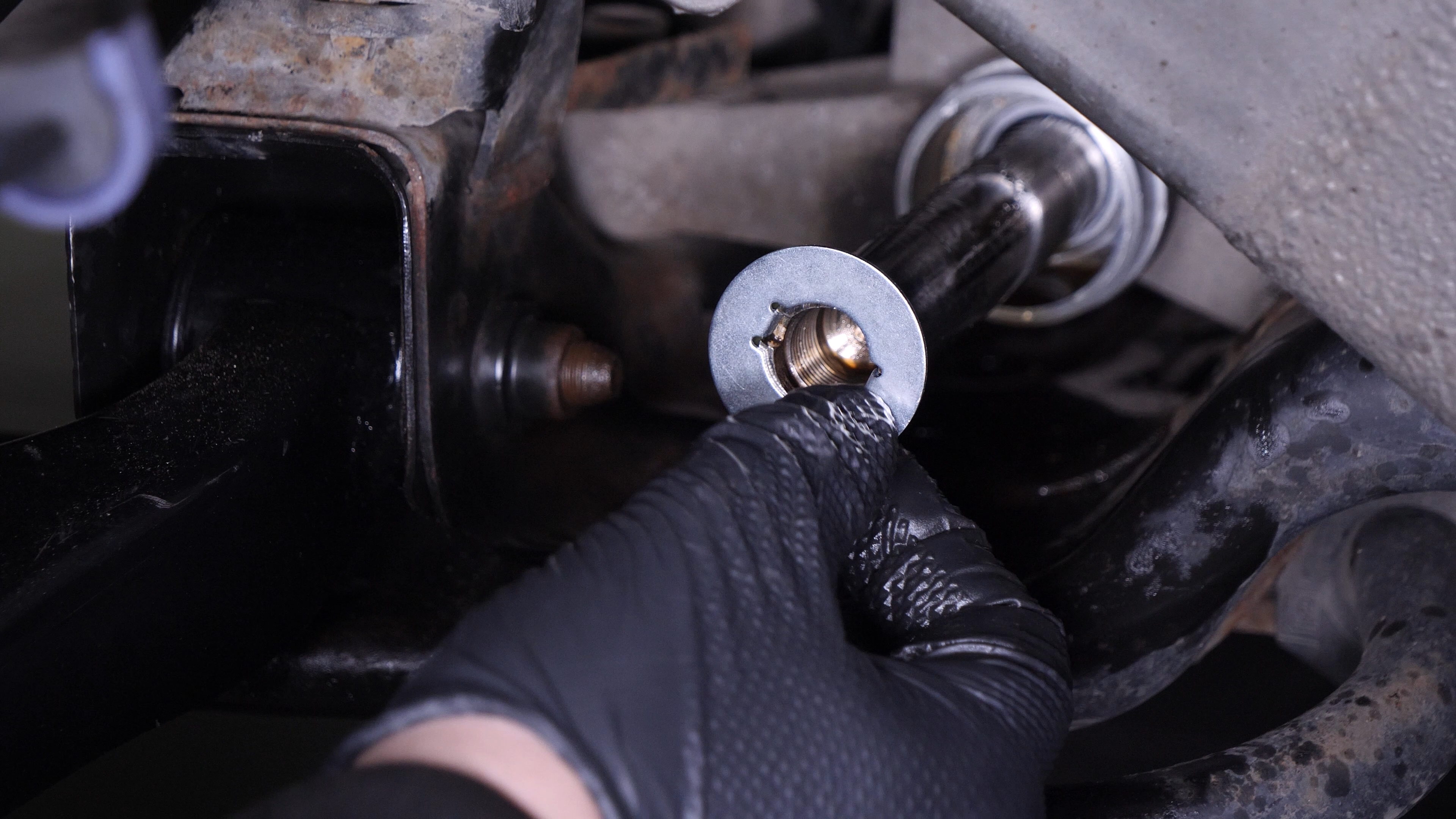 Install the new inner tie rod