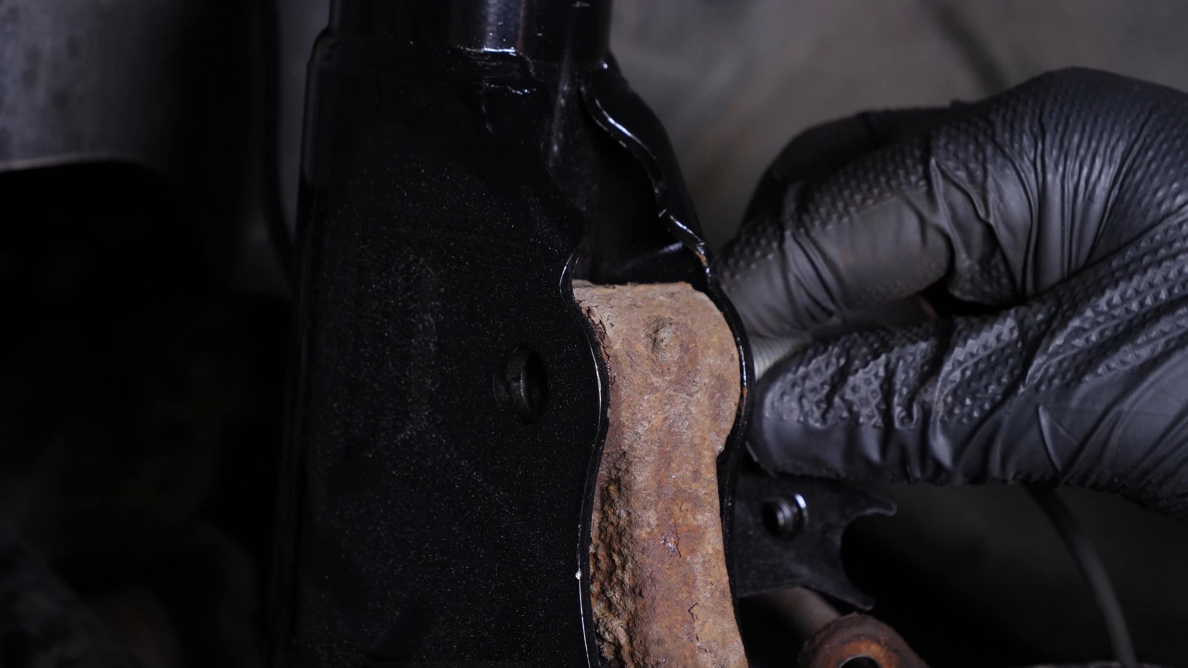 Reinstall the strut in the wheel knuckle