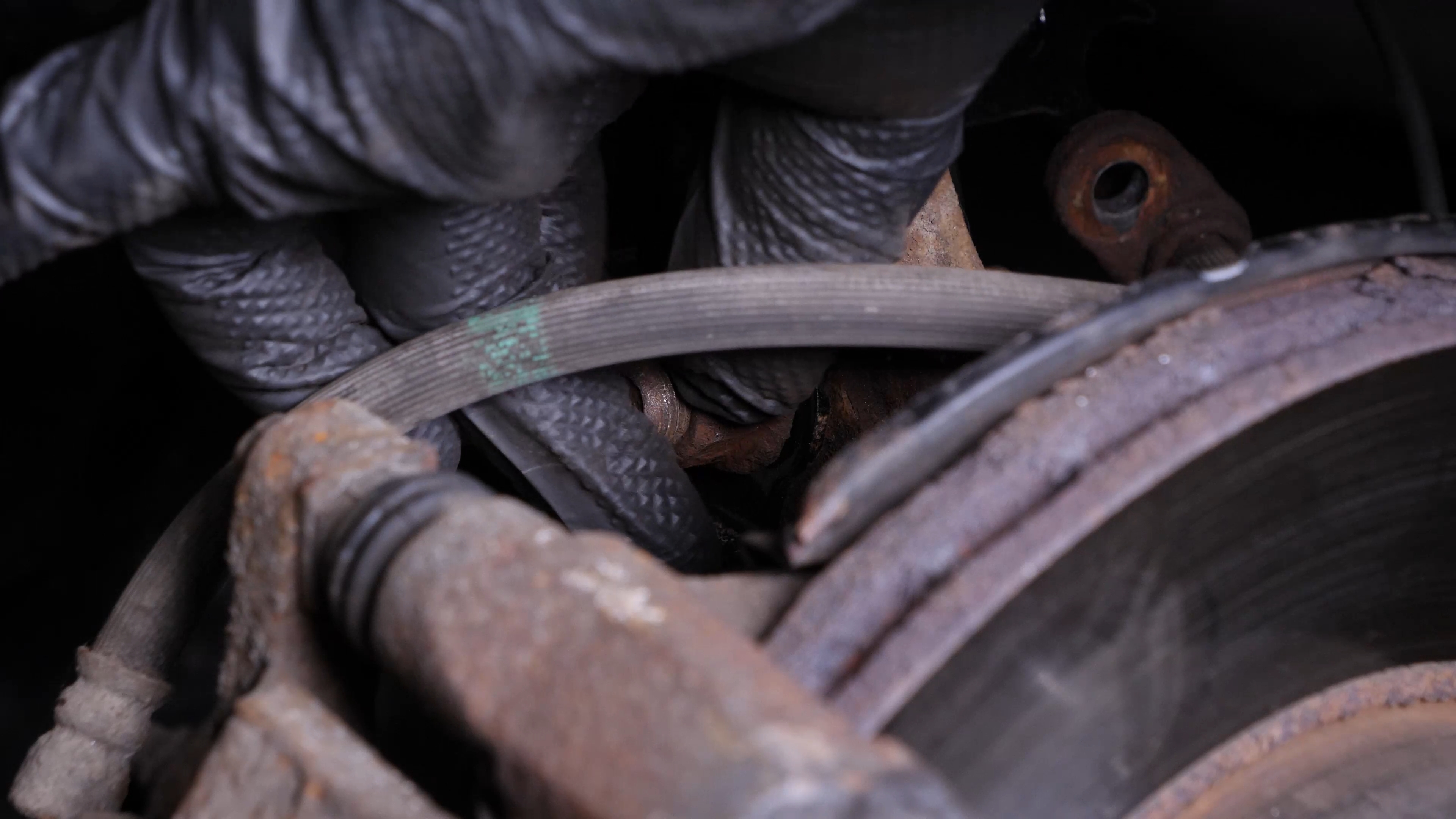Reinstall the strut in the wheel knuckle
