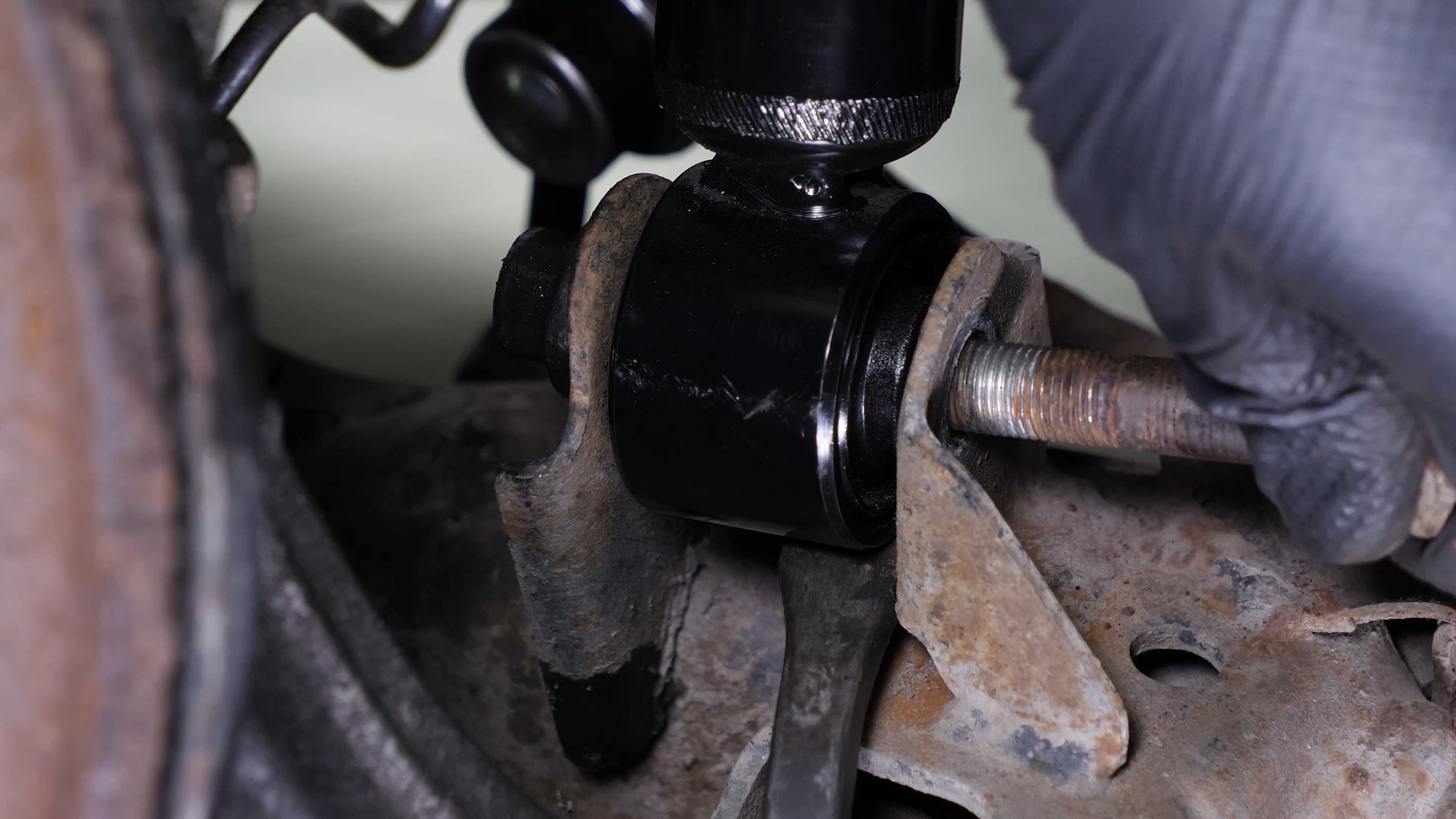 Install the new shock absorber