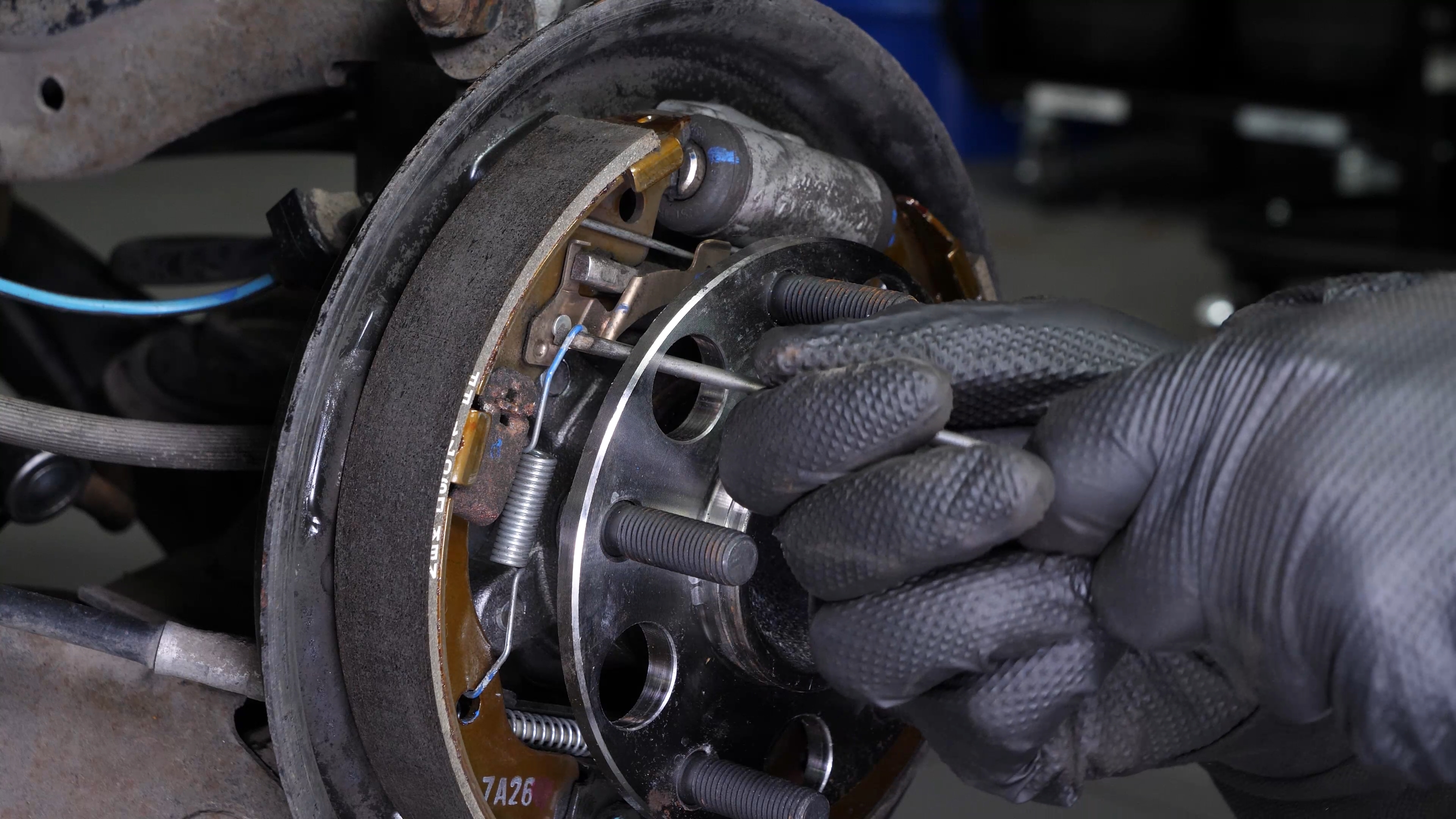 Remove the brake shoes