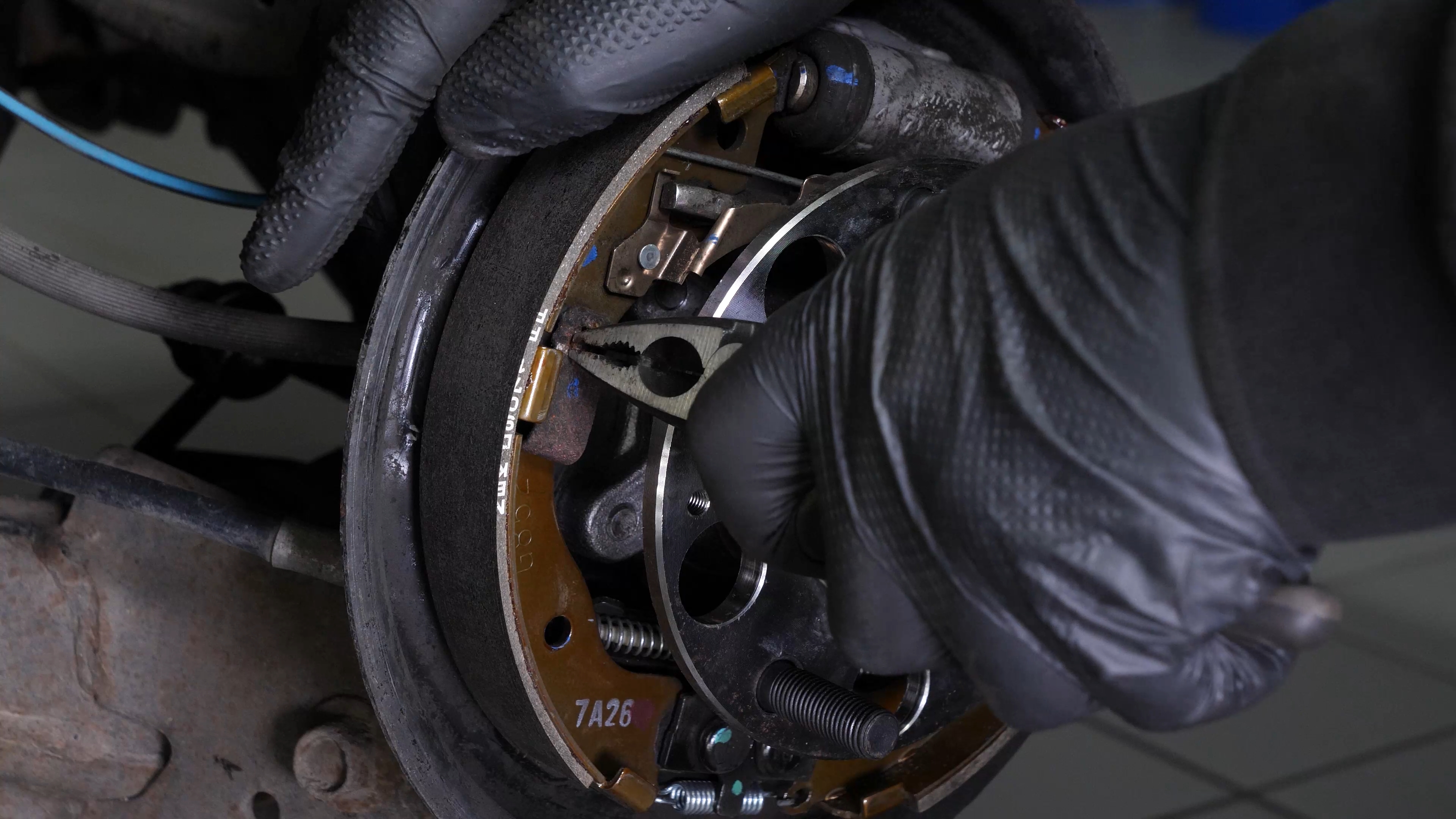 Remove the brake shoes