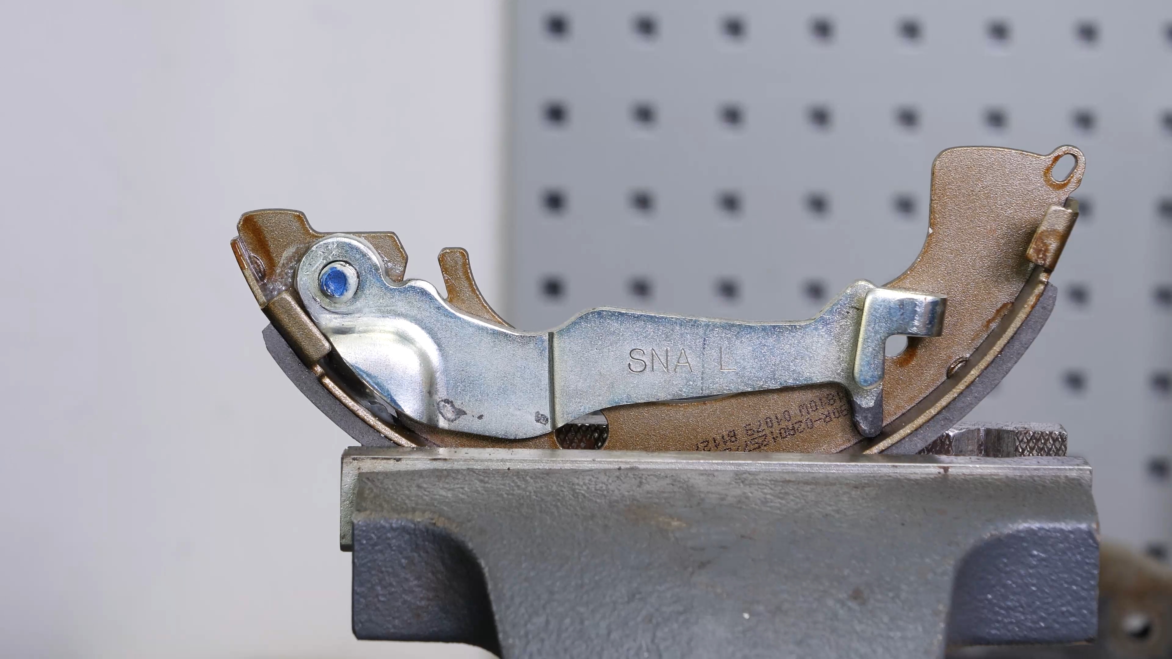 Put the parking brake lever back