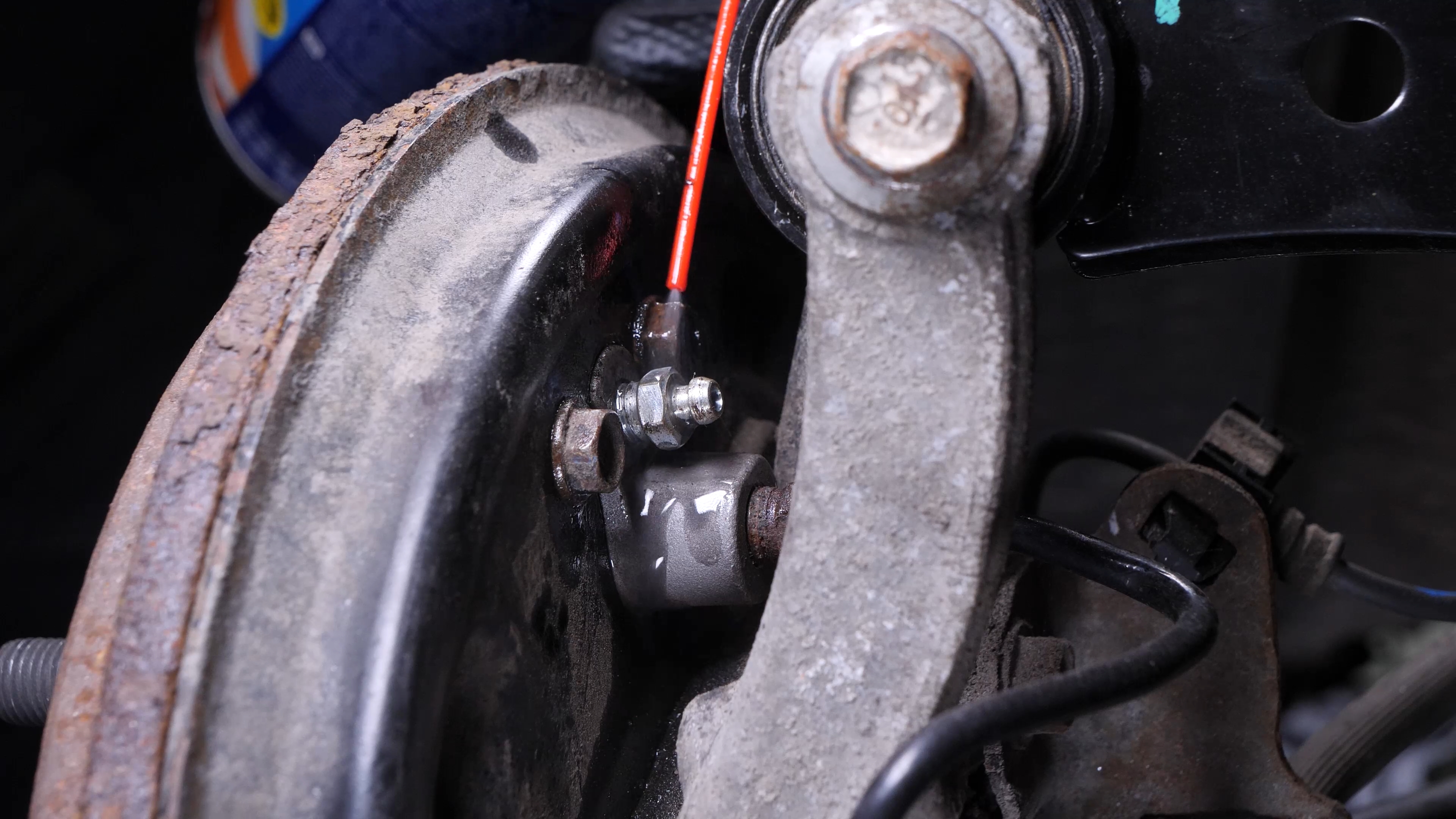 Prepare the rear bleeder