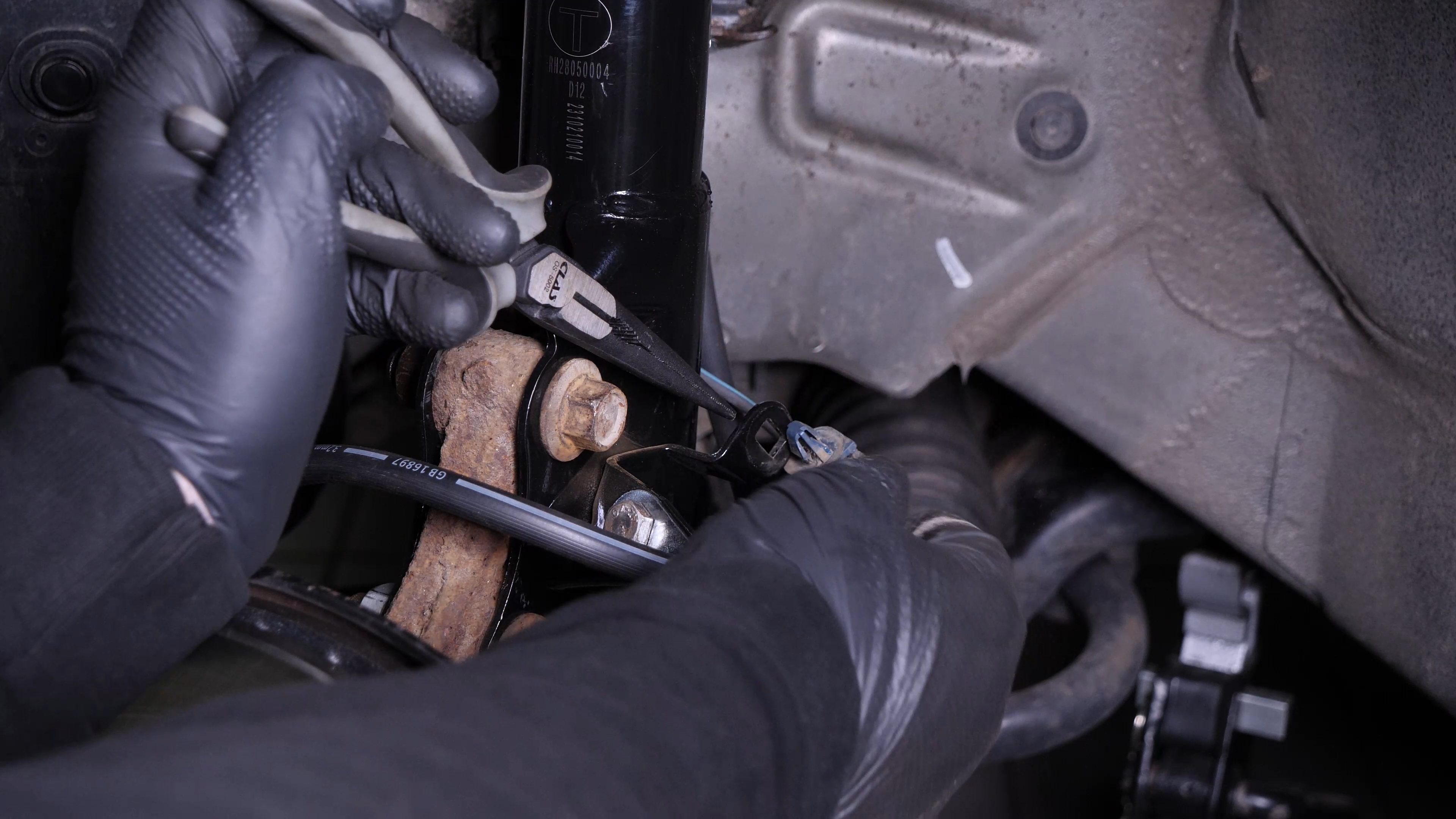 Remove the cable from its housings