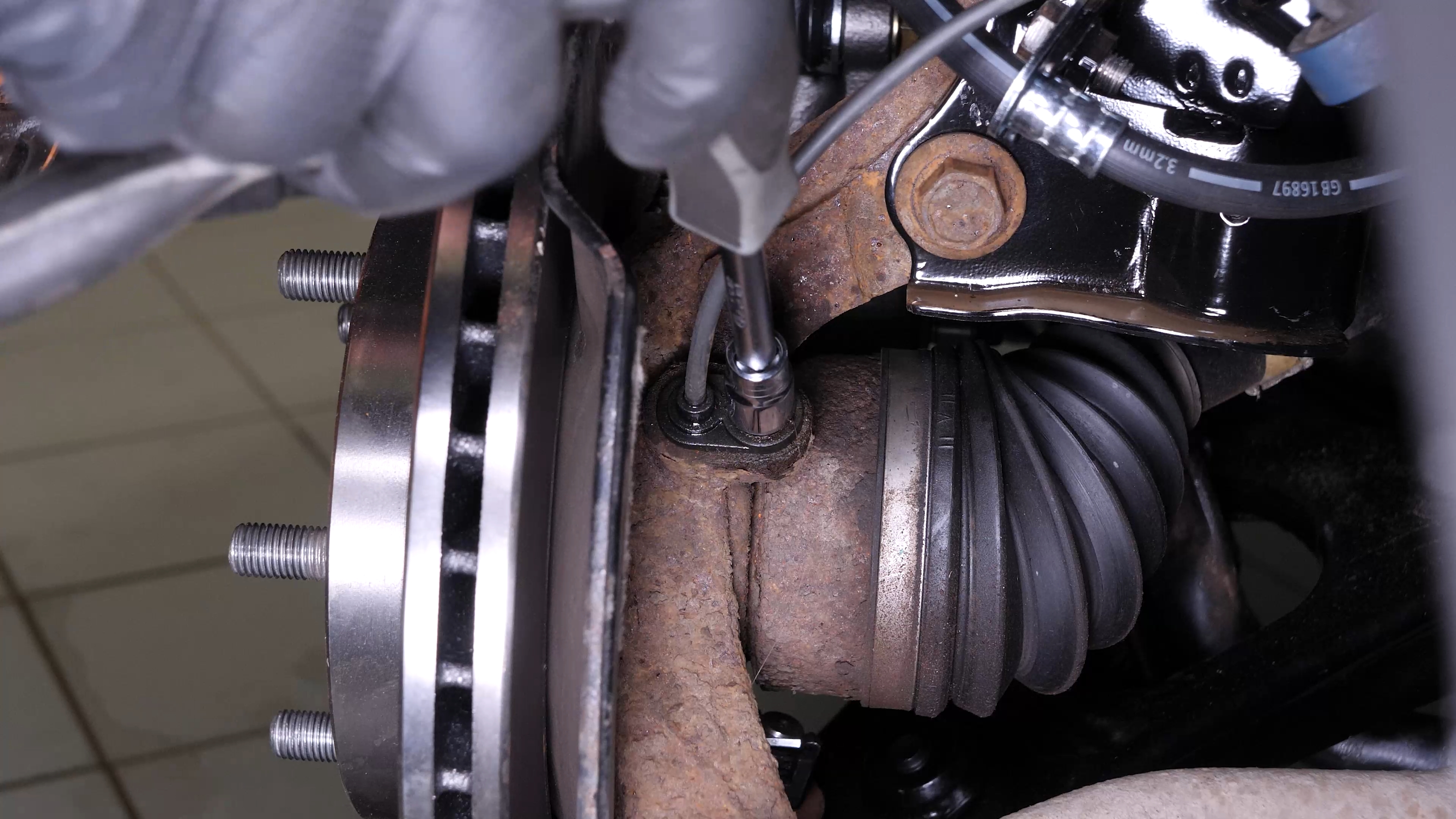 Remove the ABS sensor