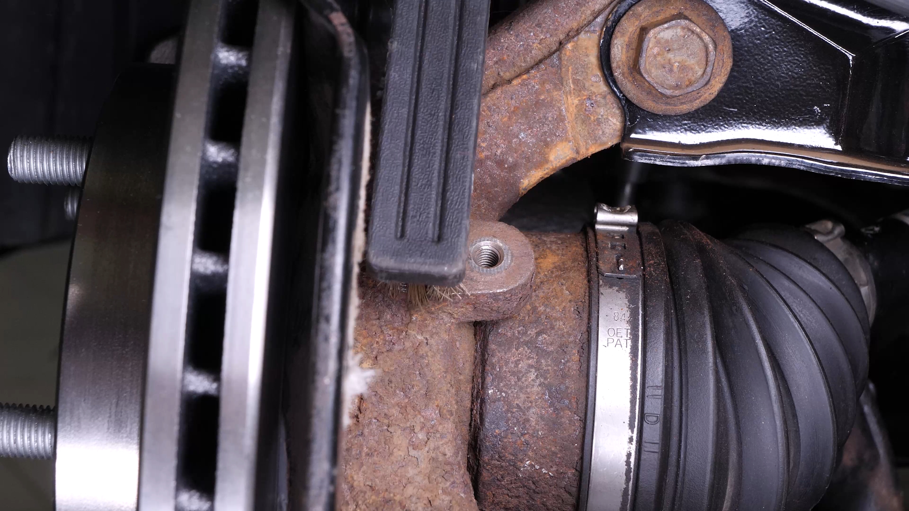 Clean the ABS sensor location