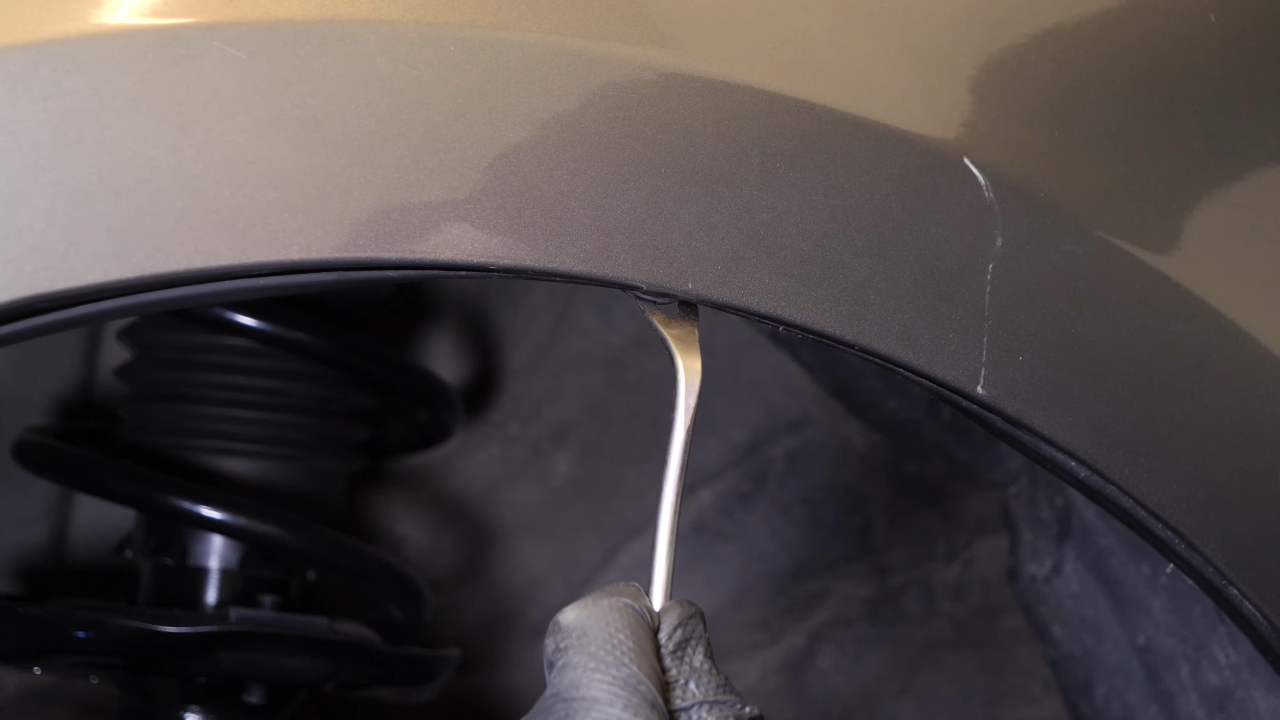 Remove the mudguard