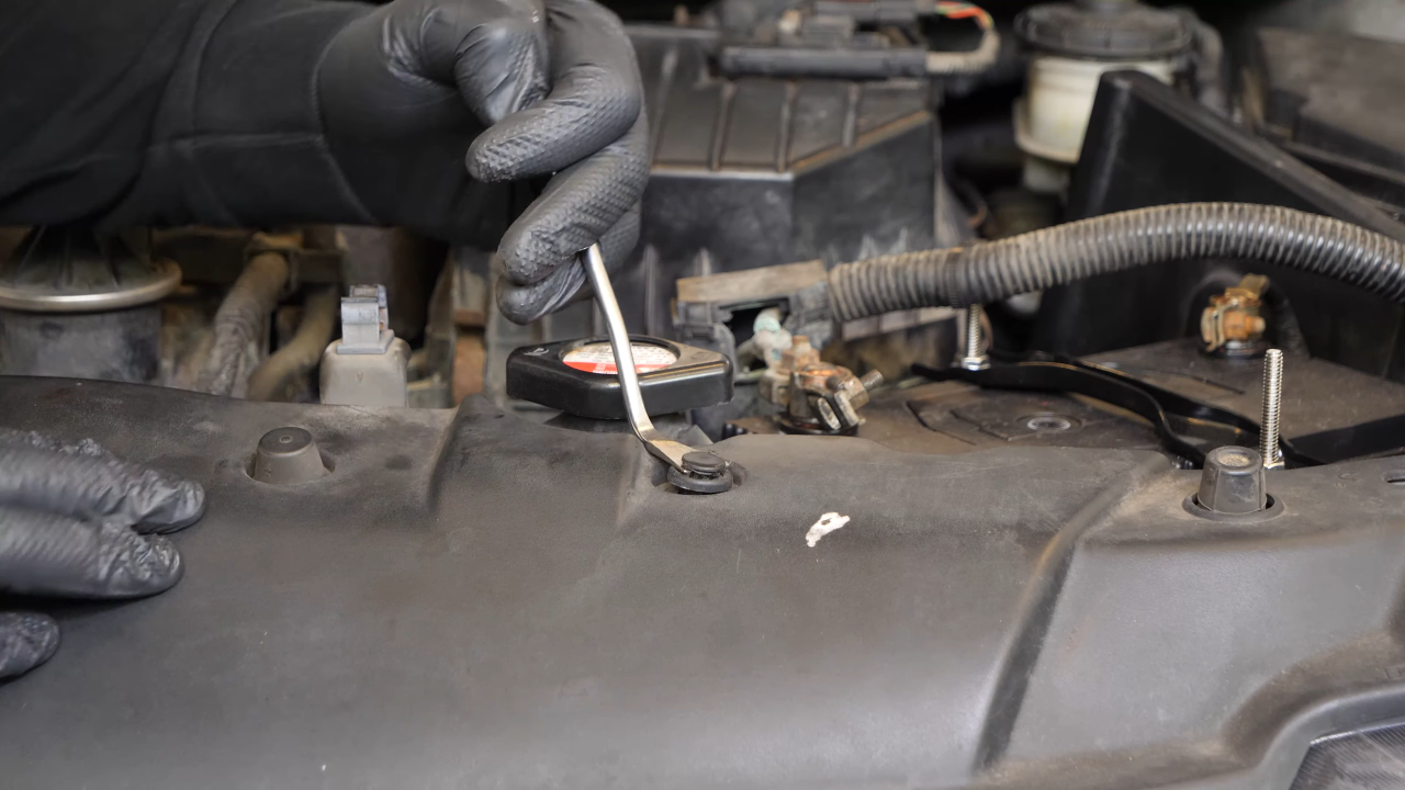 Remove the radiator support cover