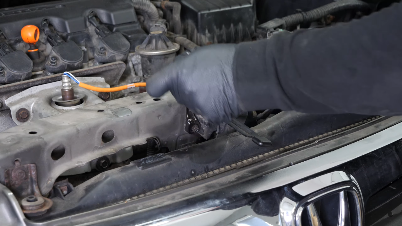 Remove the hood latch