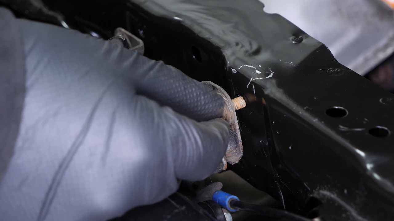 Put the hood latch back
