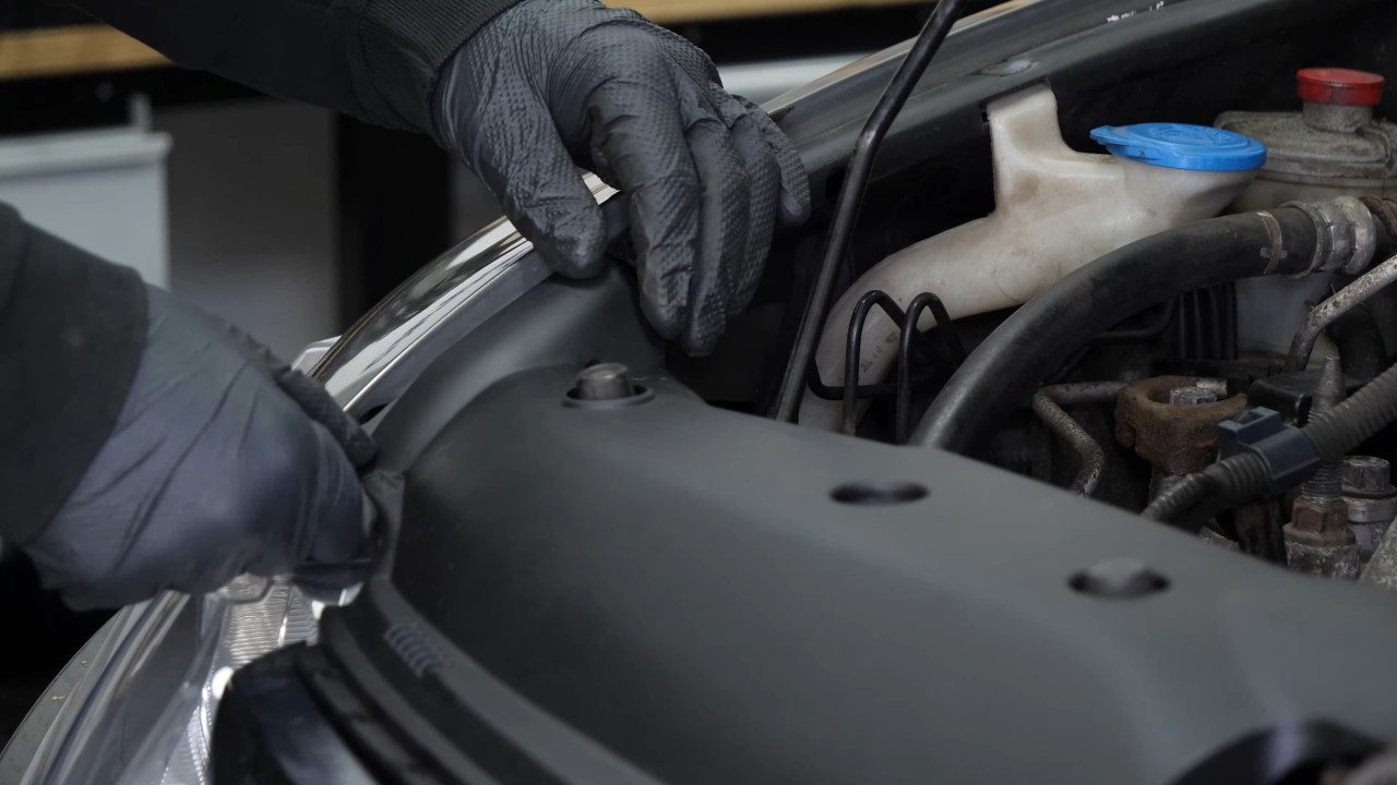 Put the radiator support cover back