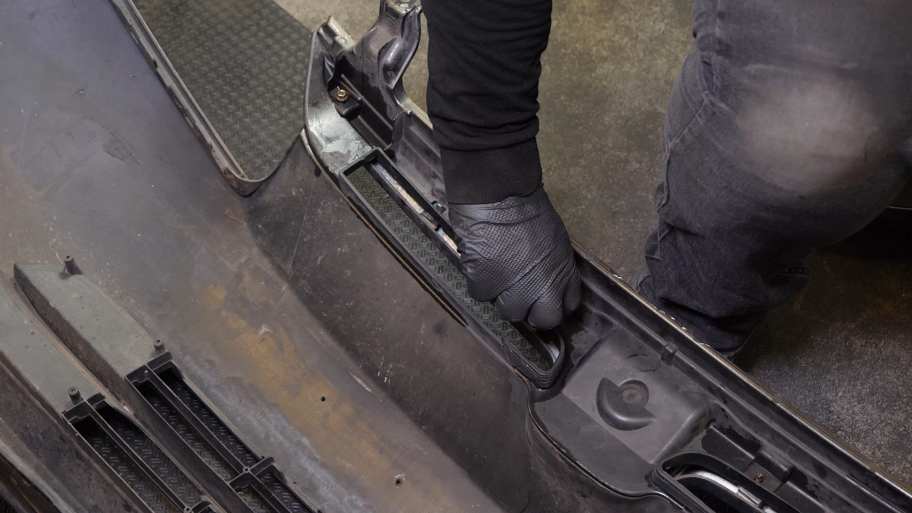 Remove the grille assembly