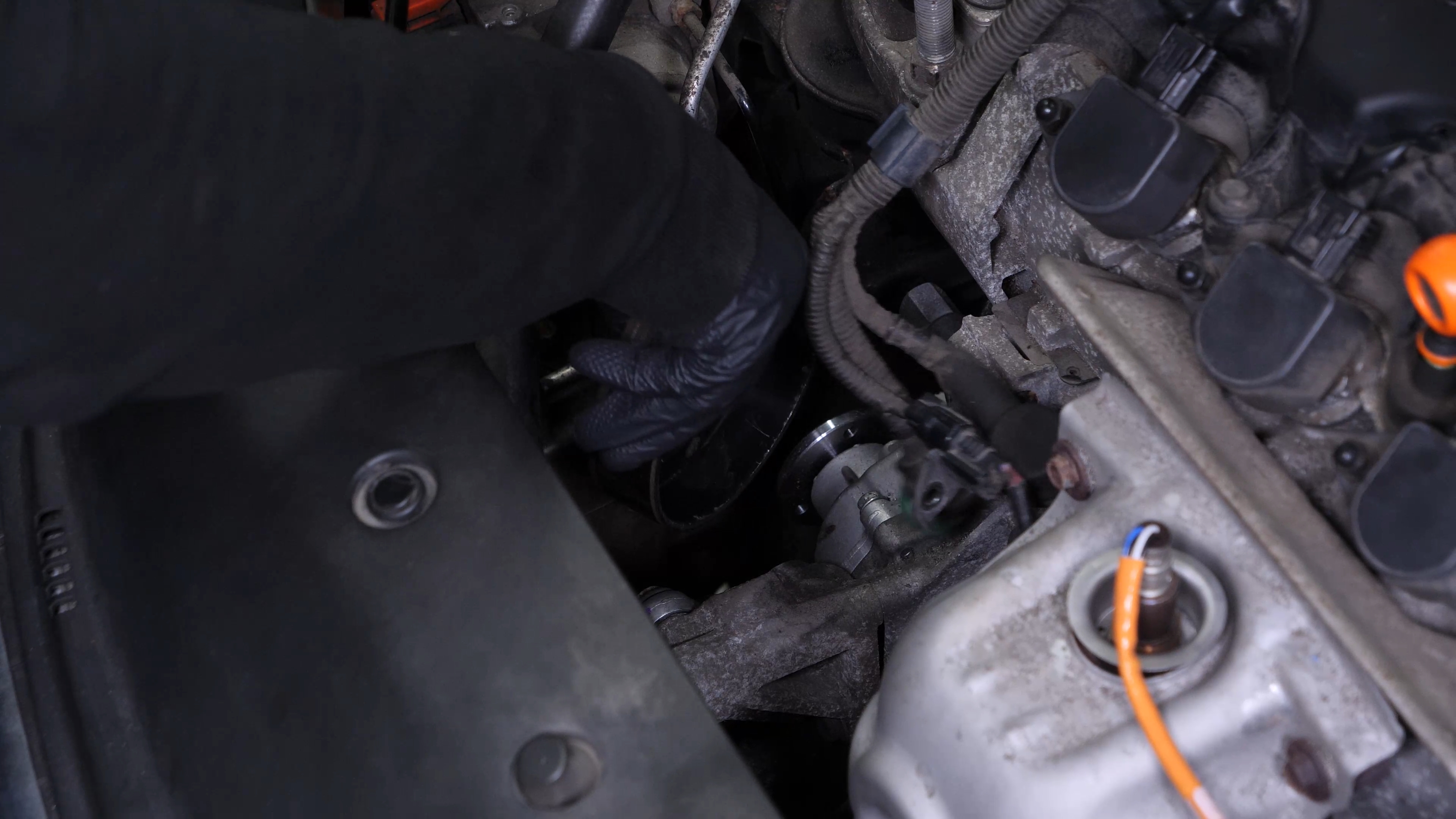 Put the the water pump pulley back