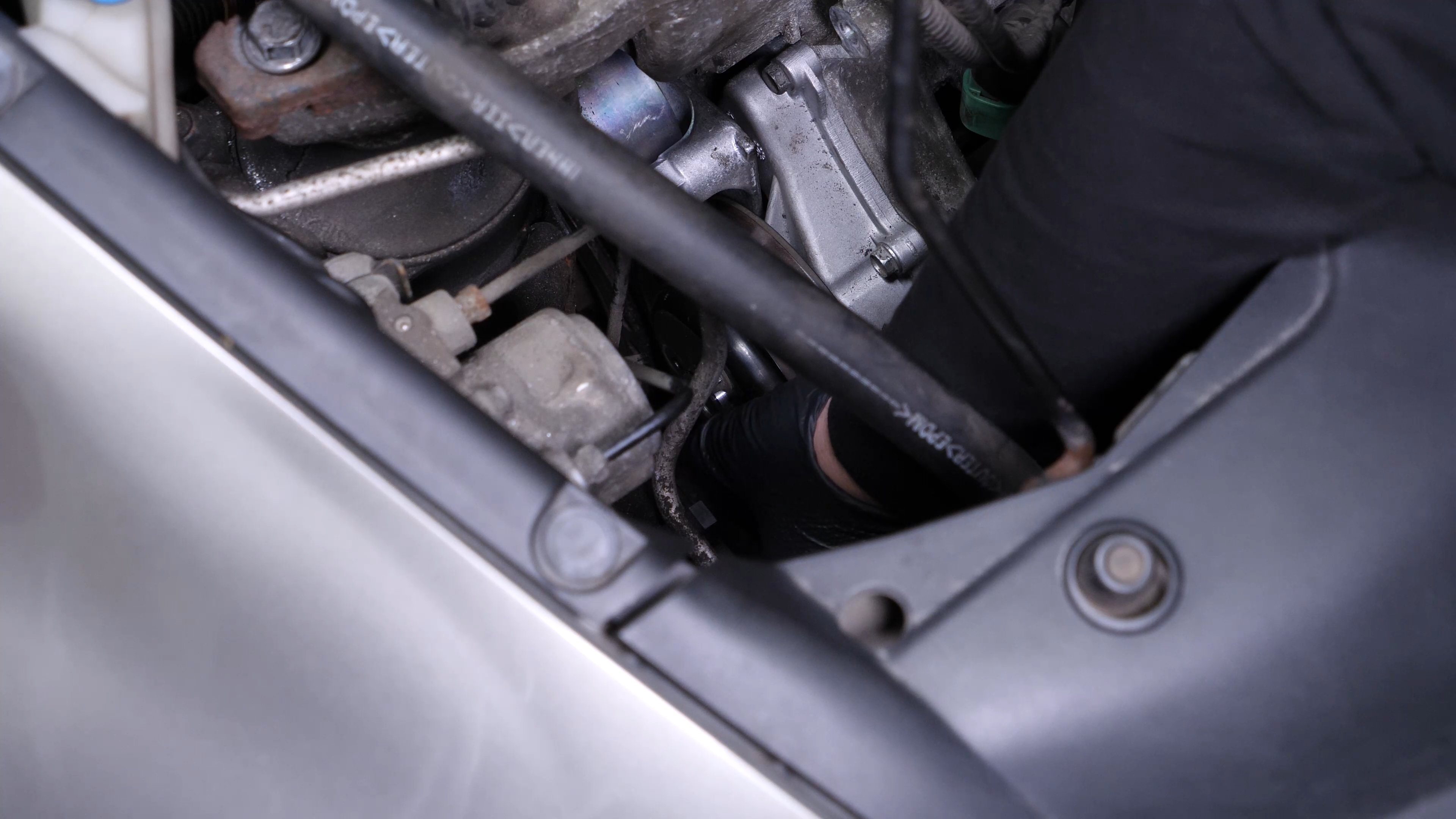 Put the the water pump pulley back