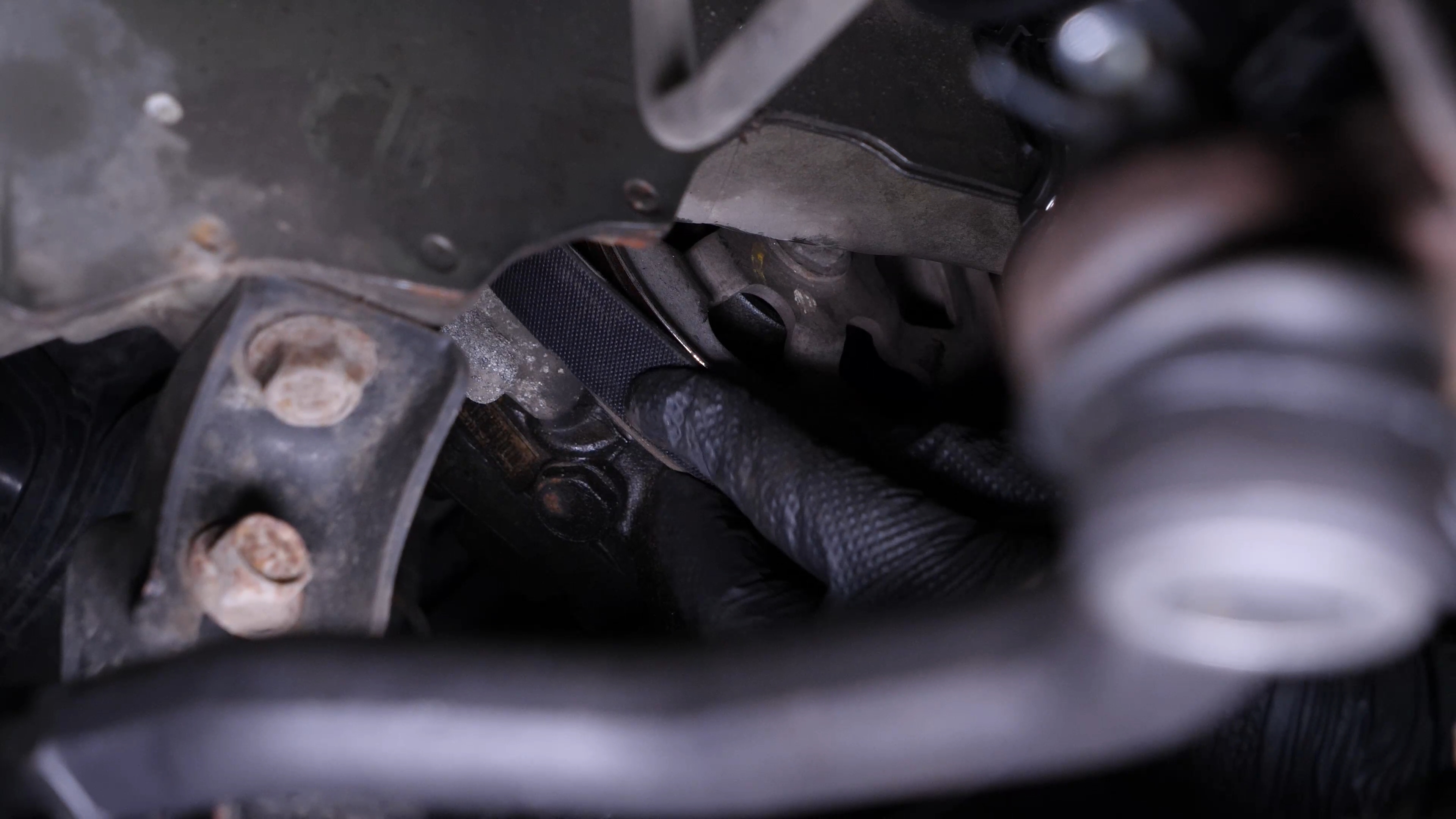 Put the serpentine belt back  