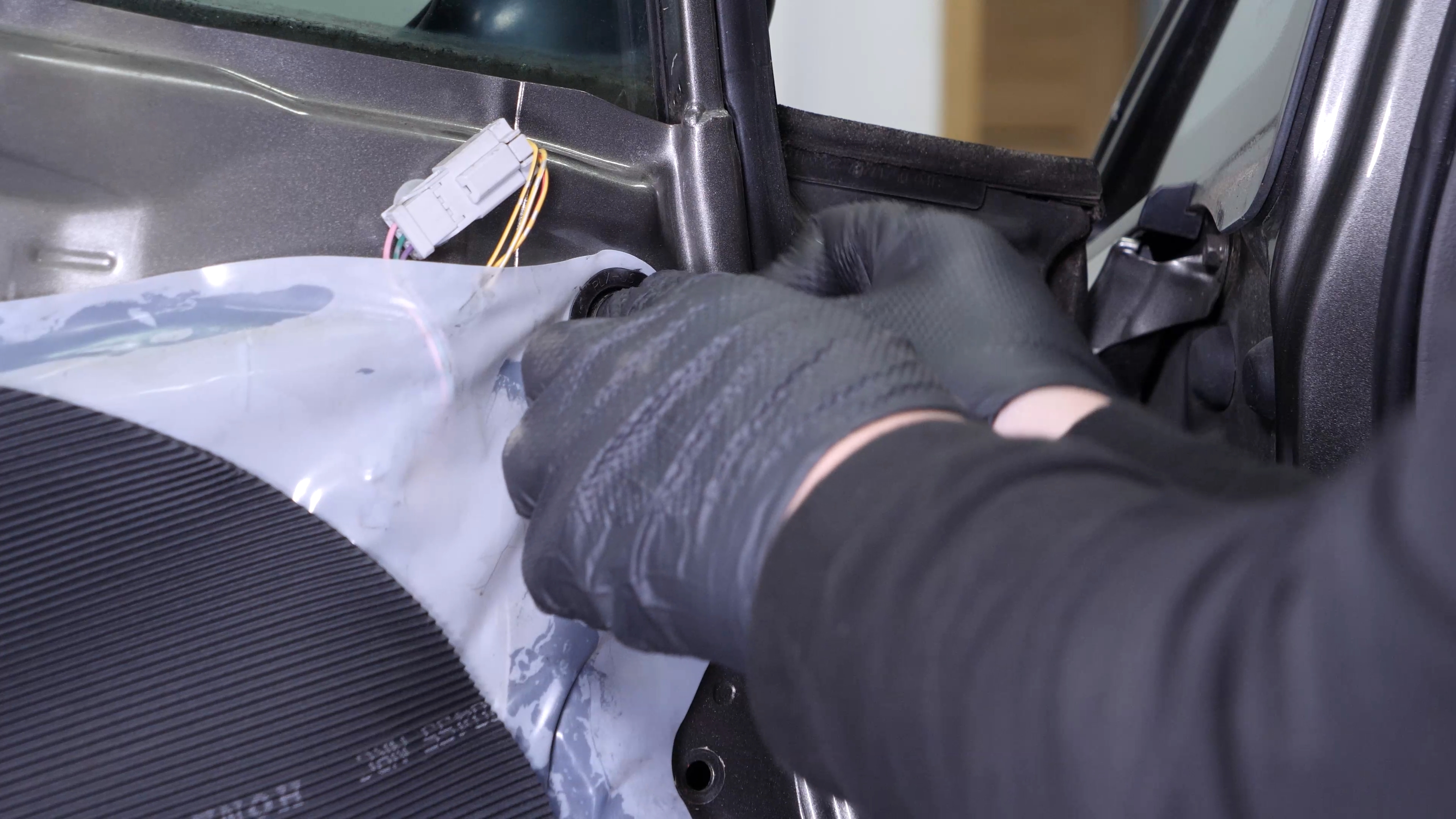 reconnect the side view mirror connector