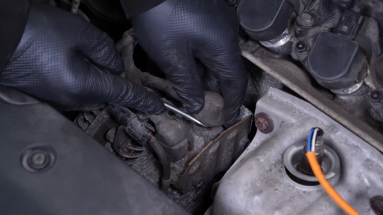 Disconnect the alternator