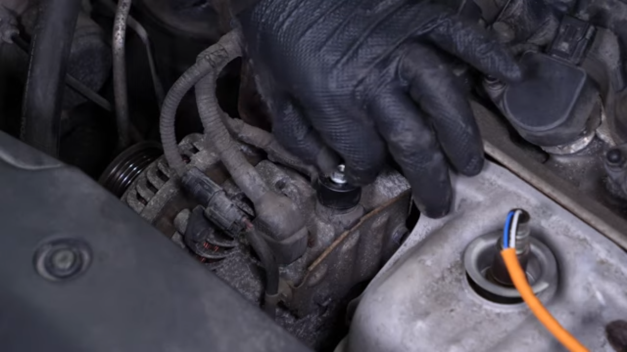 Disconnect the alternator