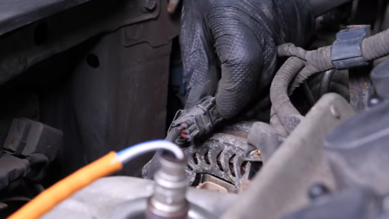 Disconnect the alternator
