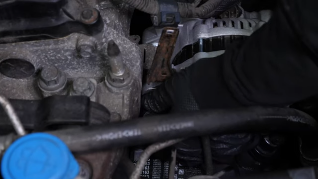 Put the alternator back in place