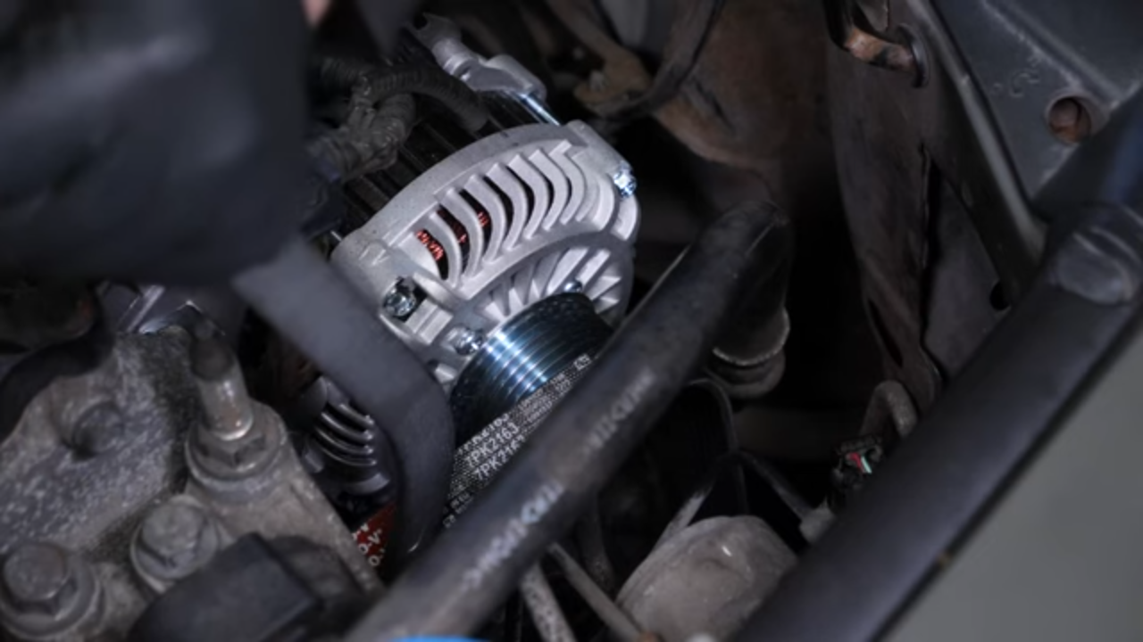 Put the serpentine belt back