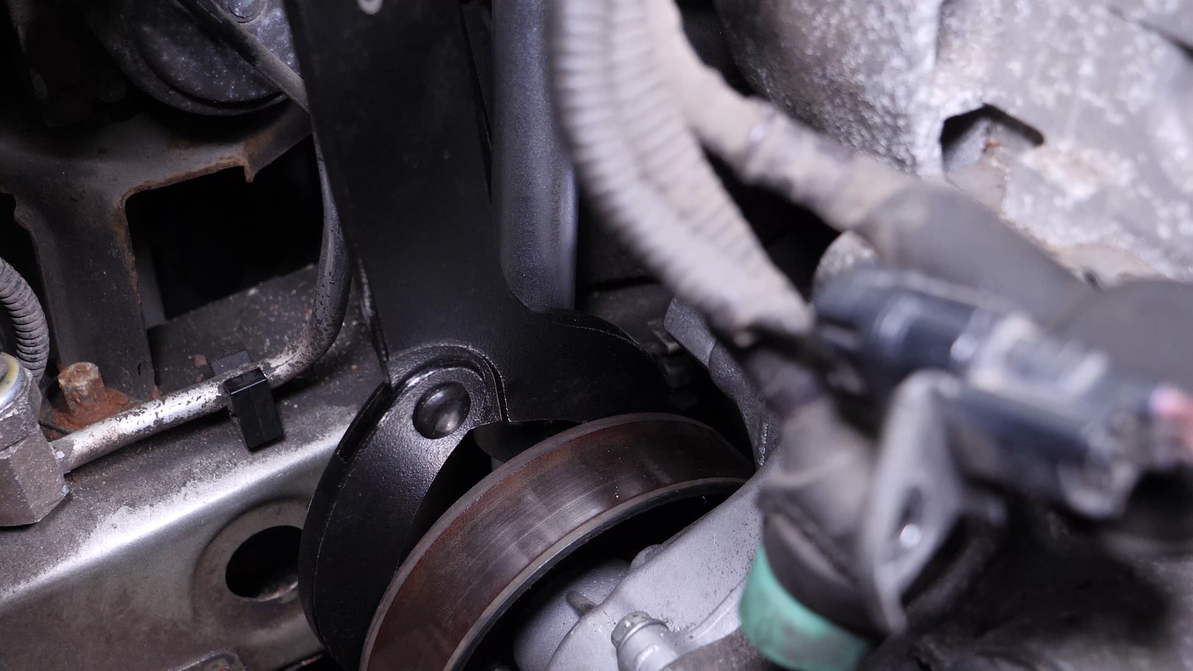 Put the water pump pulley back