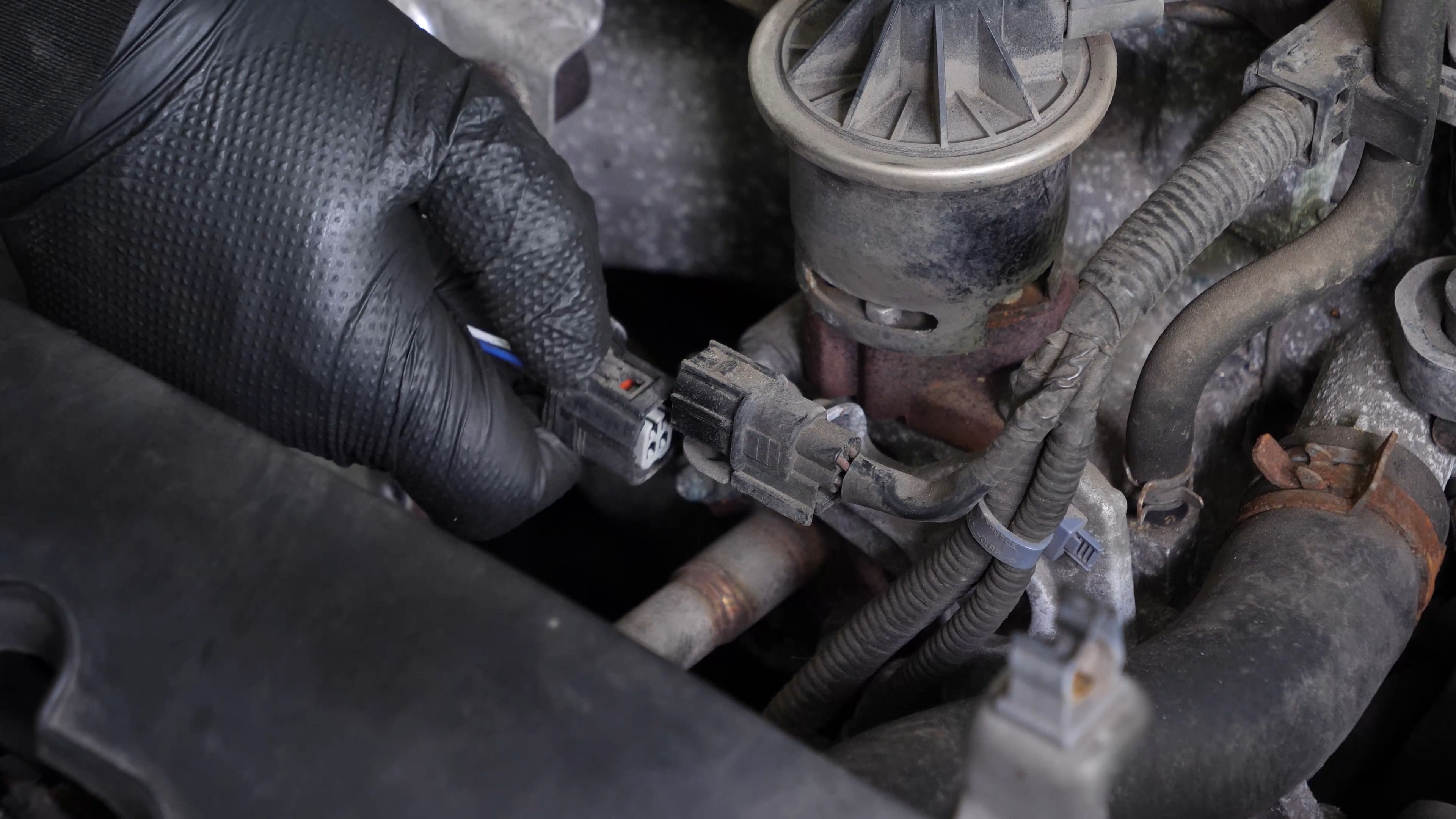 Remove the oxygen sensor