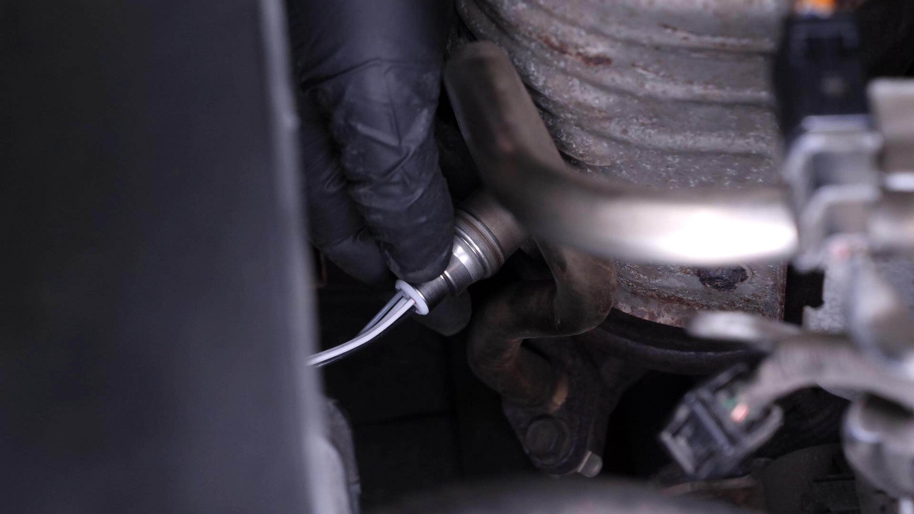 Put the oxygen sensor back in