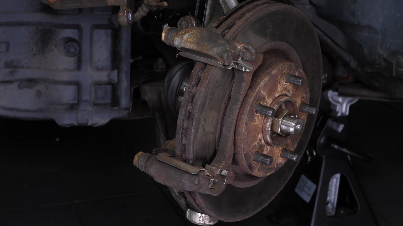 Remove the brake pads
