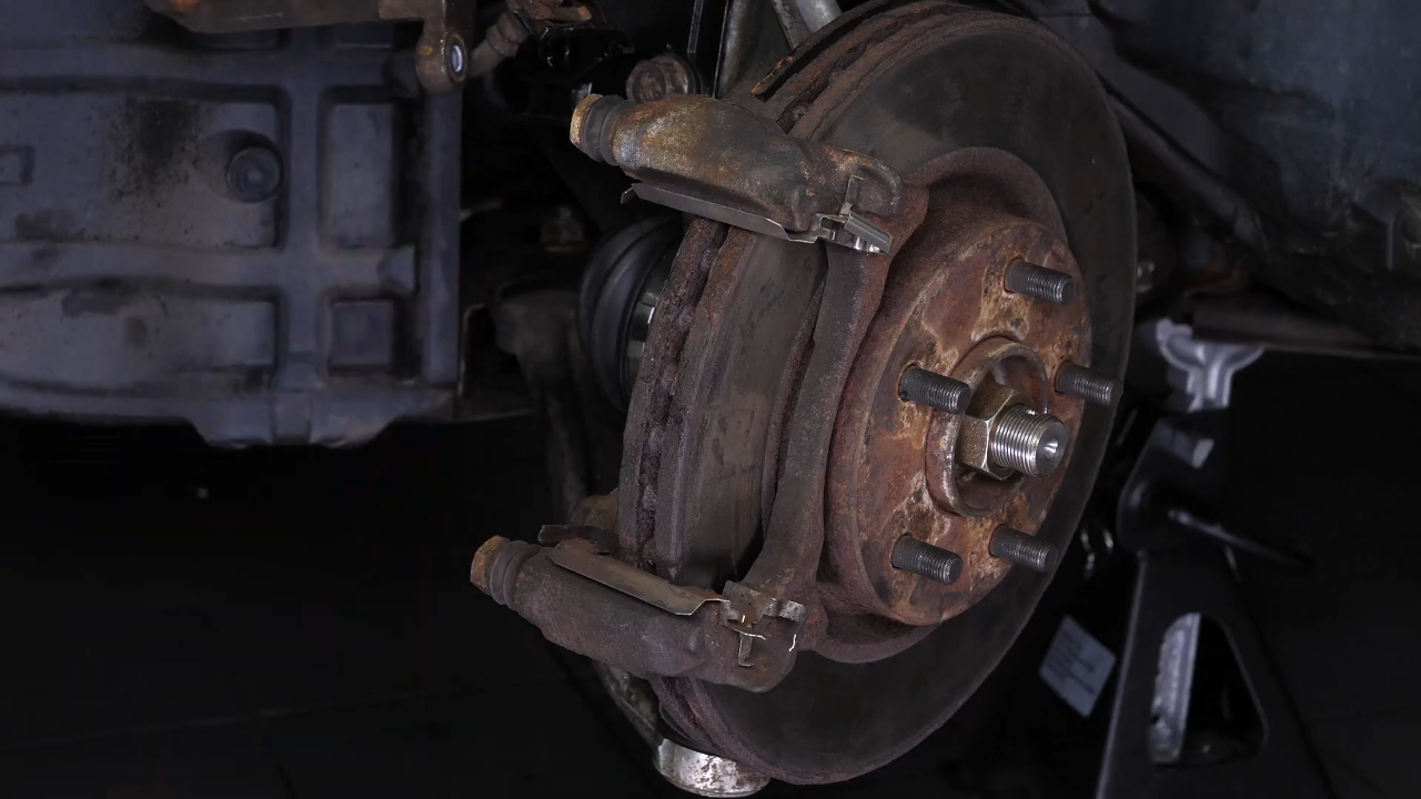Remove the brake pads