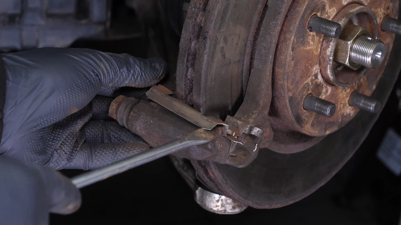 Remove the brake pads
