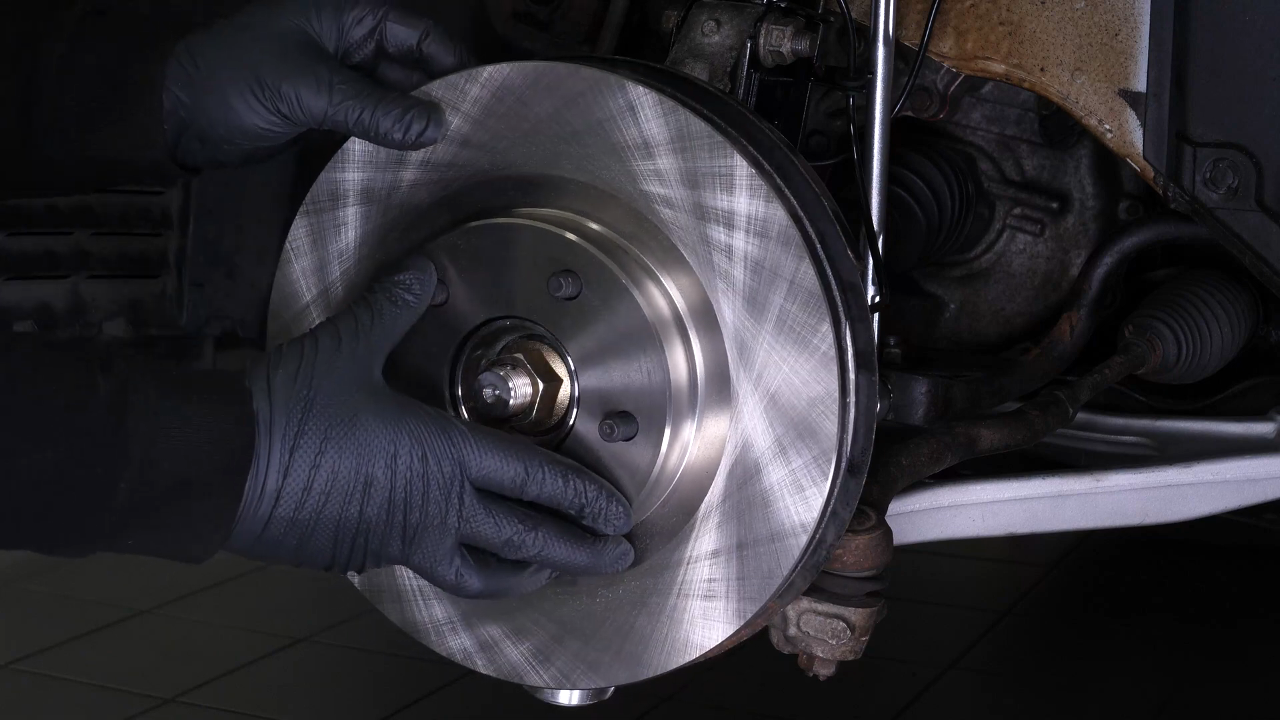 Install the new brake disc