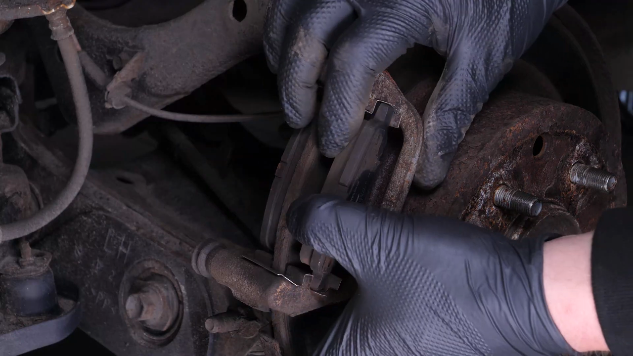 Remove the brake pads