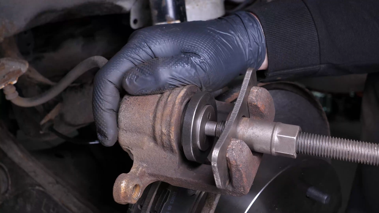 Press the piston
