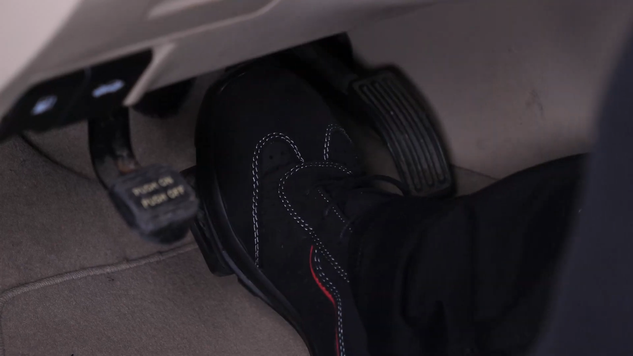 Pump the brake pedal