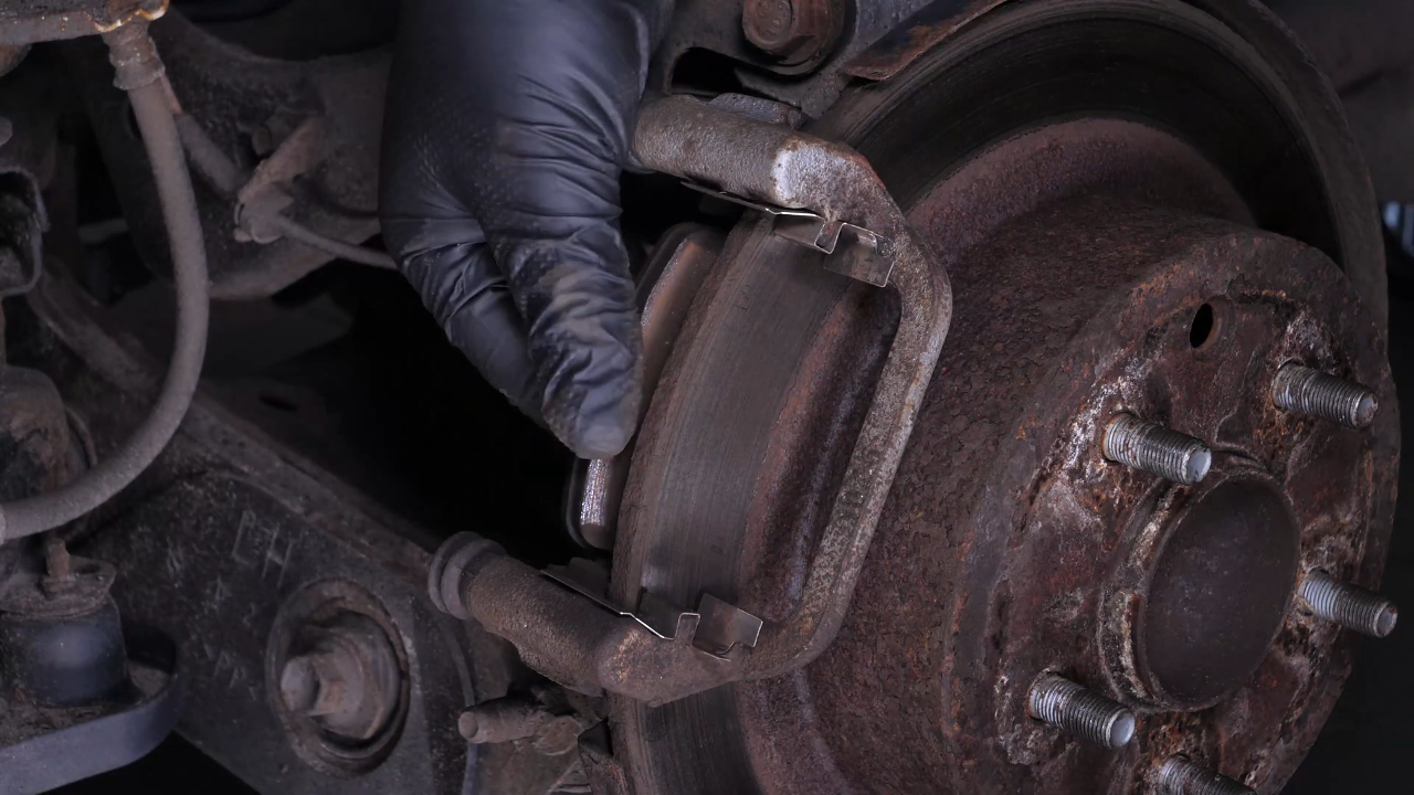 Remove the brake pads