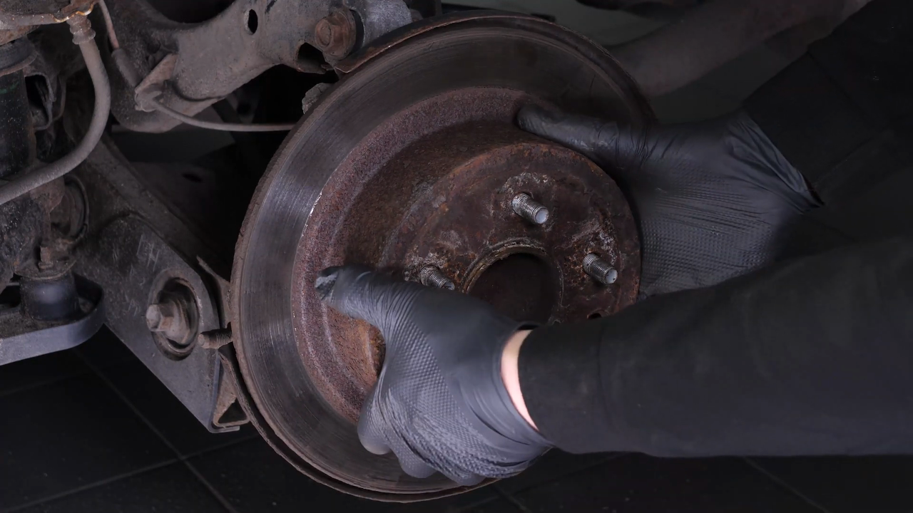 Remove the brake disc