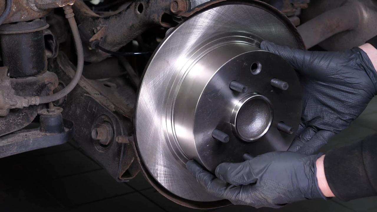 Prepare the new brake disc