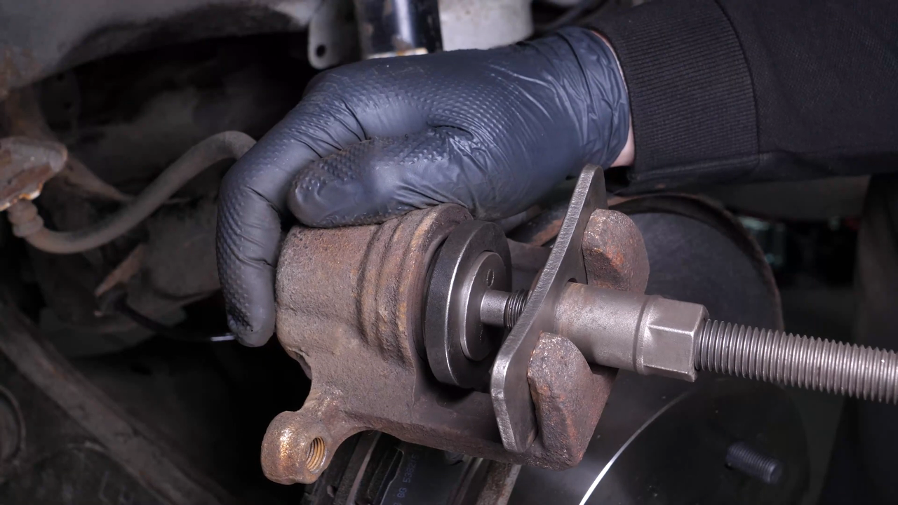 Press the piston