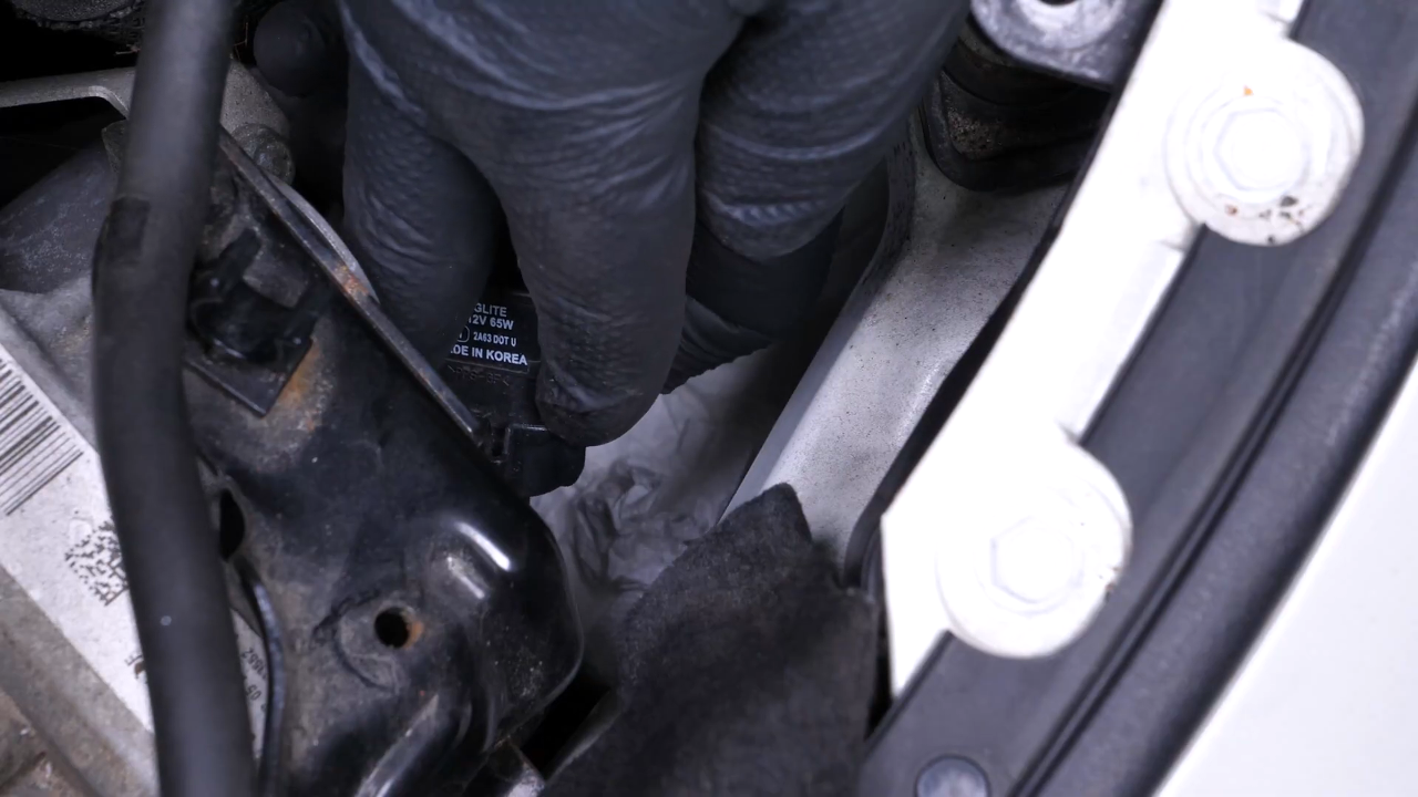 Replace the high beam bulb