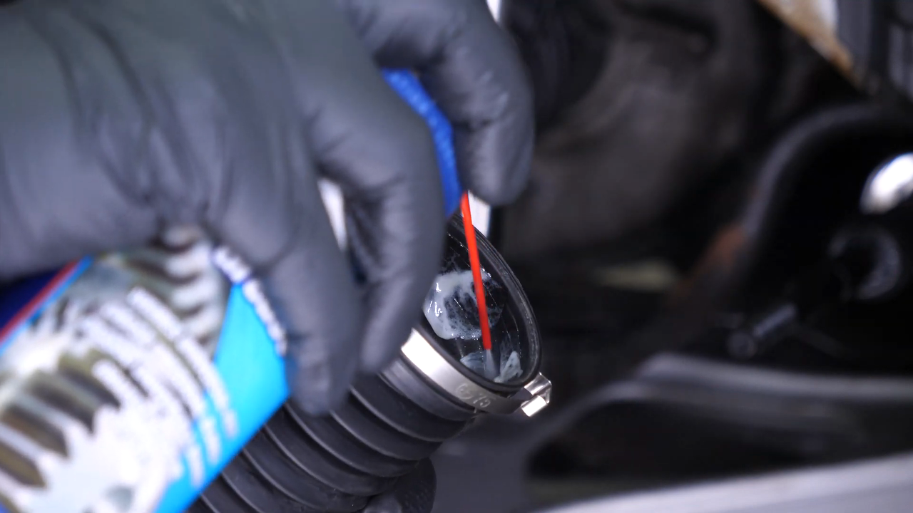 Install the protective sleeve