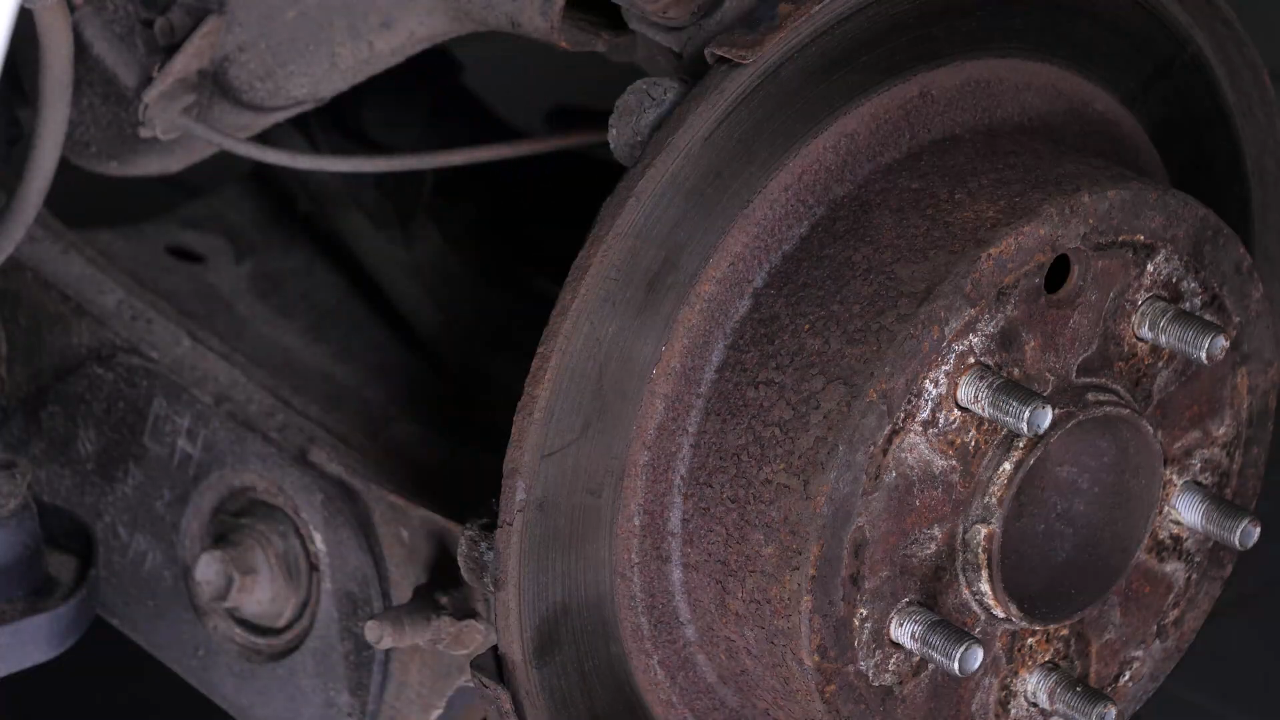 Remove the brake caliper