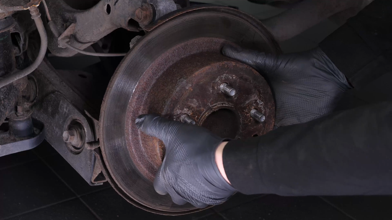 Remove the brake disc