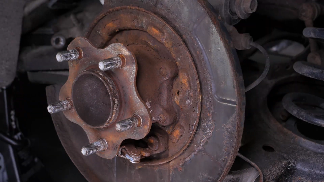 remove the rearward brake shoes