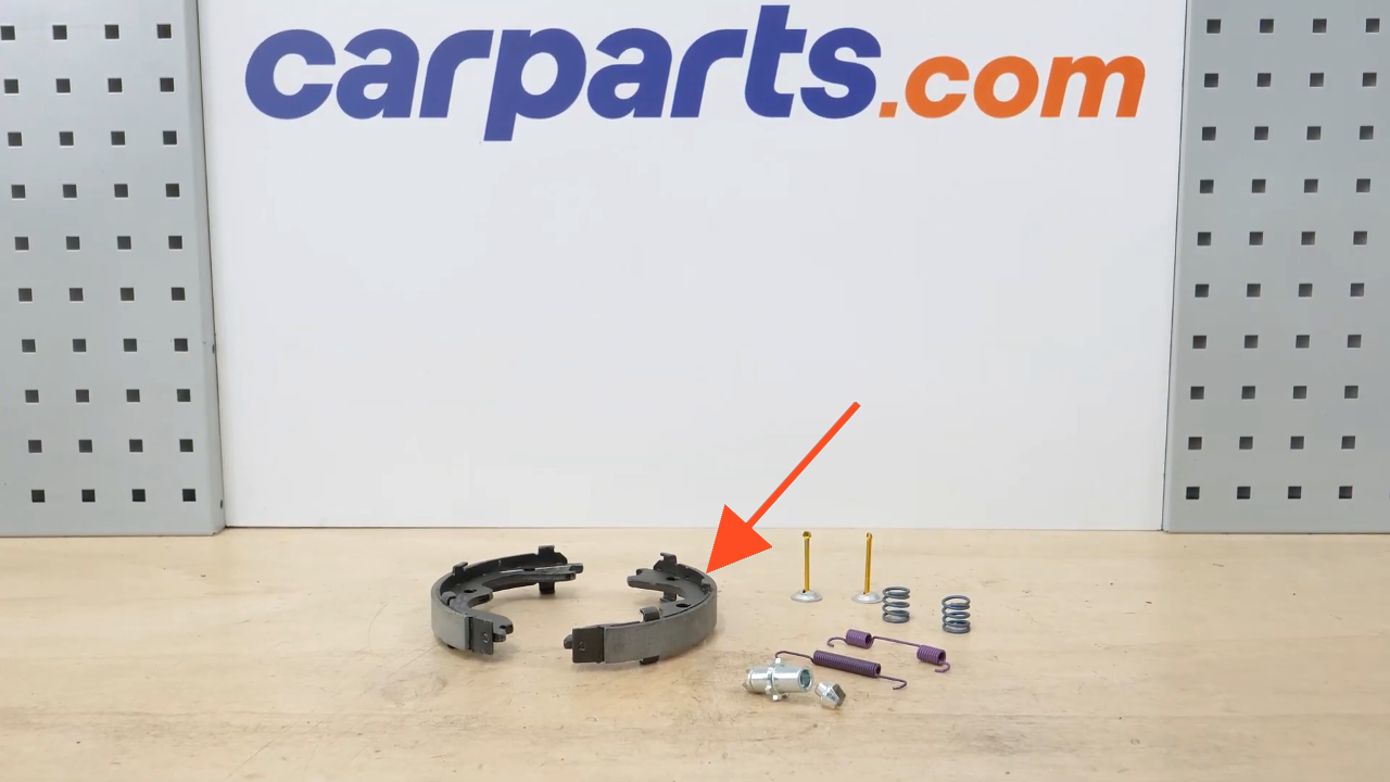 Install the rearward brake shoes