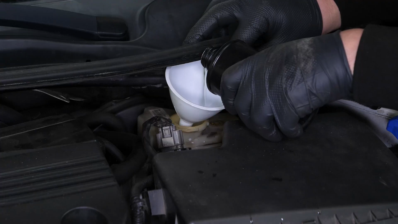 Renew the brake fluid