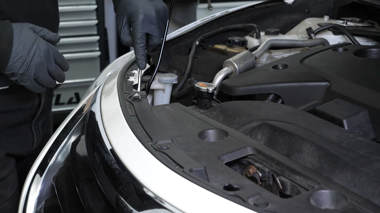 Remove the radiator support cover